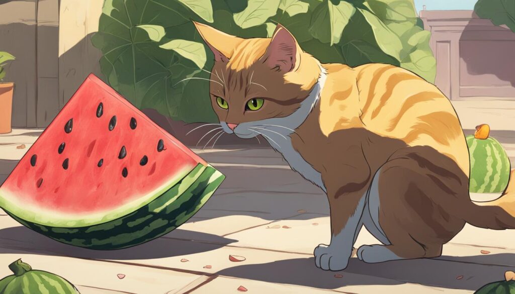 risks of feeding watermelon to cats